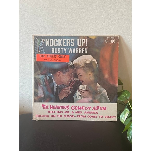 Vintage 1960s Dirty Comedy Rusty Warren Knockers Up Vinyl Record For Adults Only - Picture 1 of 4